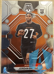 2023 Panini Mosaic Jordan Battle RC #338 Cincinnati Bengals